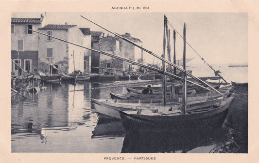 CPA AGENDA PLM 1931 PROVENCE / MARTIGUES