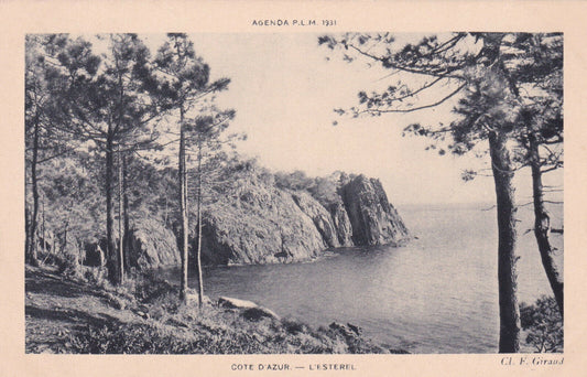 CPA AGENDA PLM 1931 COTE D'AZUR / L'ESTEREL