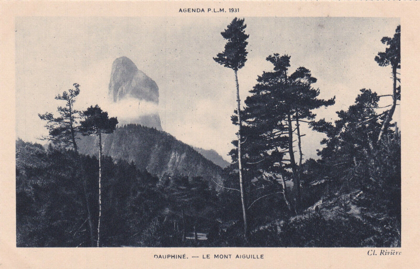 CPA AGENDA PLM 1931 DAUPHINE / LE MONT AIGUILLE