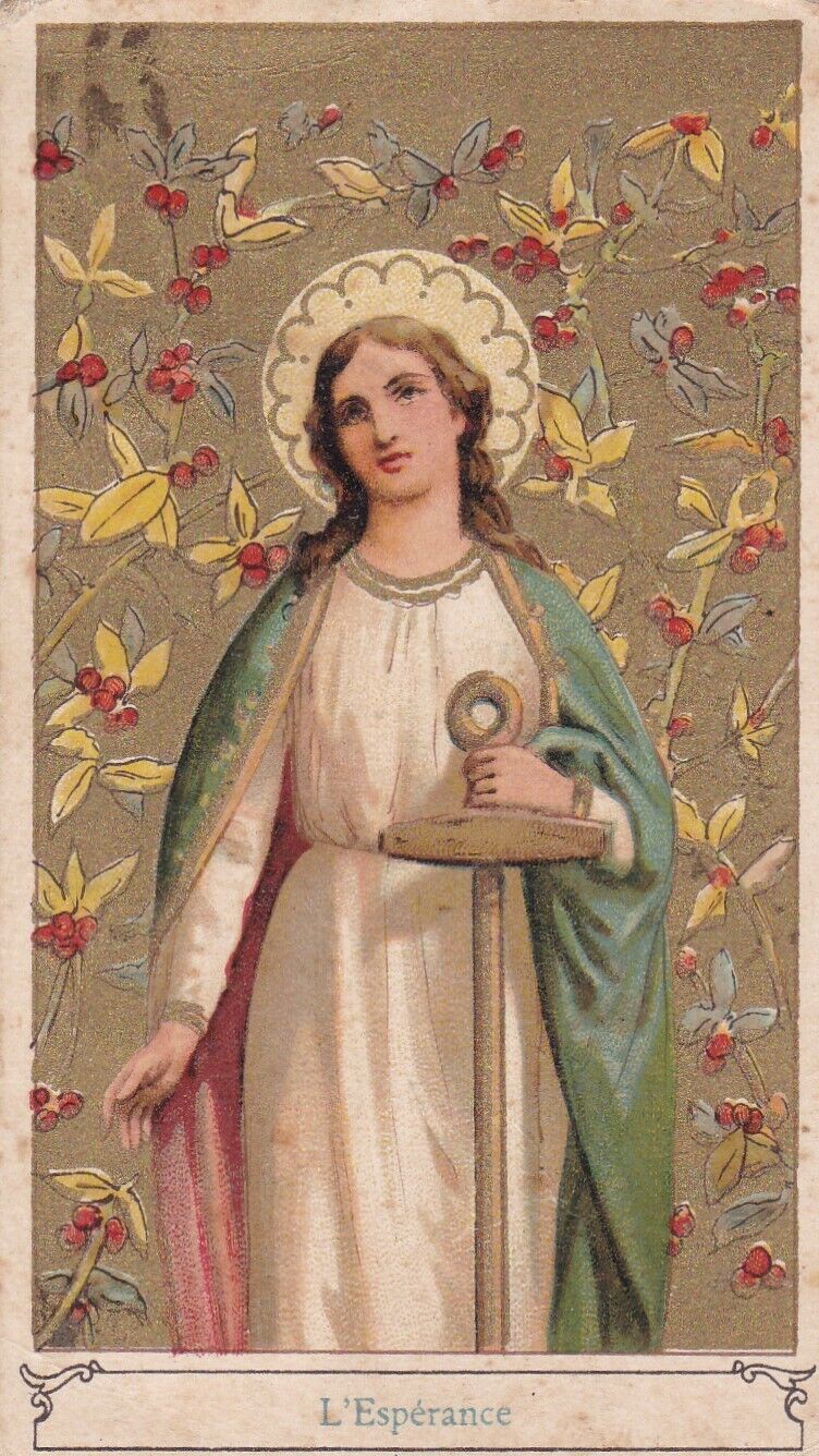 ANCIENNE IMAGE PIEUSE HOLY CARD L'ESPERANCE