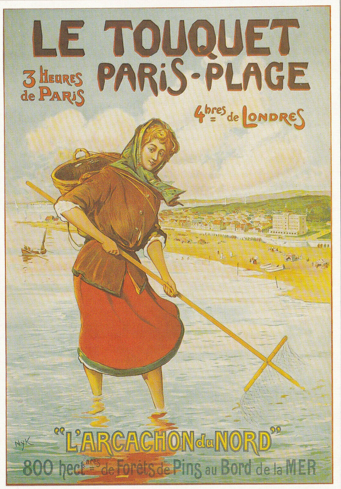 CARTE POSTALE MODERNE CPM EDITIONS CLOUET 1998 / LE TOUQUET / NYK