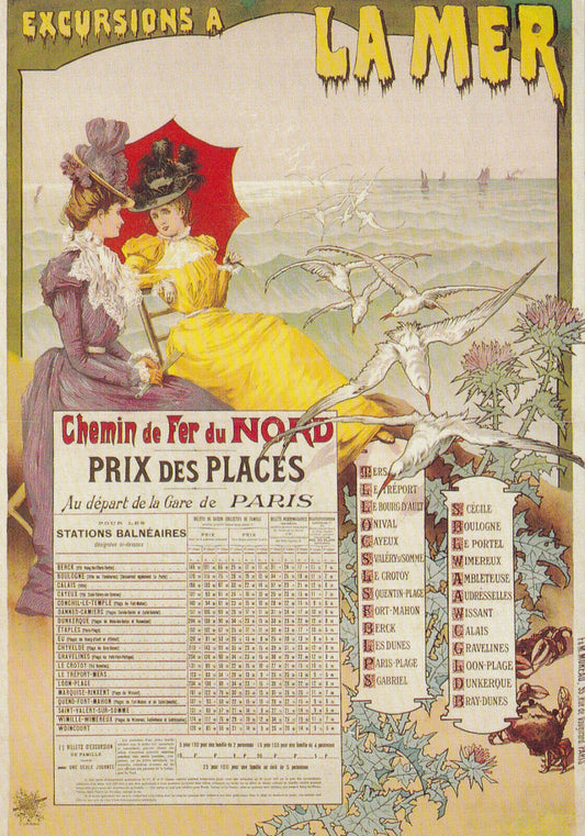 MODERN POSTCARD CPM EDITIONS CLOUET 1990 / EXCURSIONS TO THE SEA 