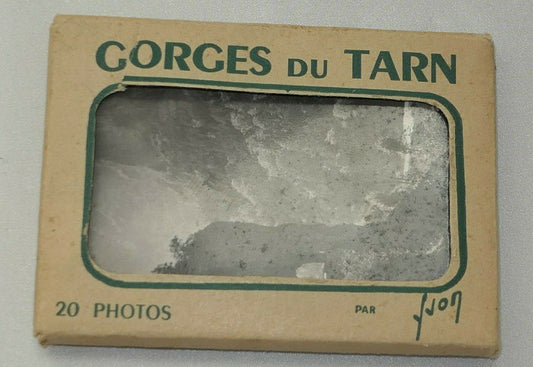 GORGES DU TARN / ANCIENNE POCHETTE DE 20 PHOTOS NOIR & BLANC ANNEES 1950 / YVON