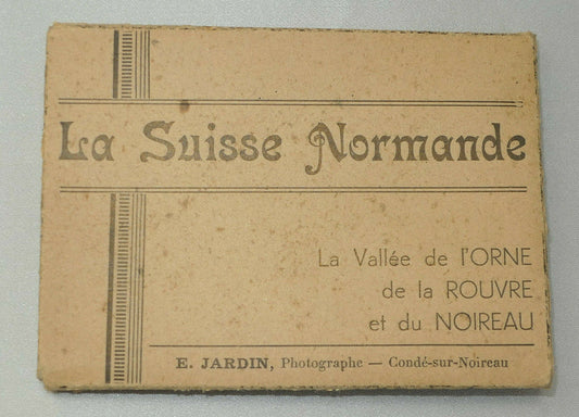 LA SUISSE NORMANDE / ANCIENNE POCHETTE DE 10 PHOTOS NOIR & BLANC ANNEES 1950