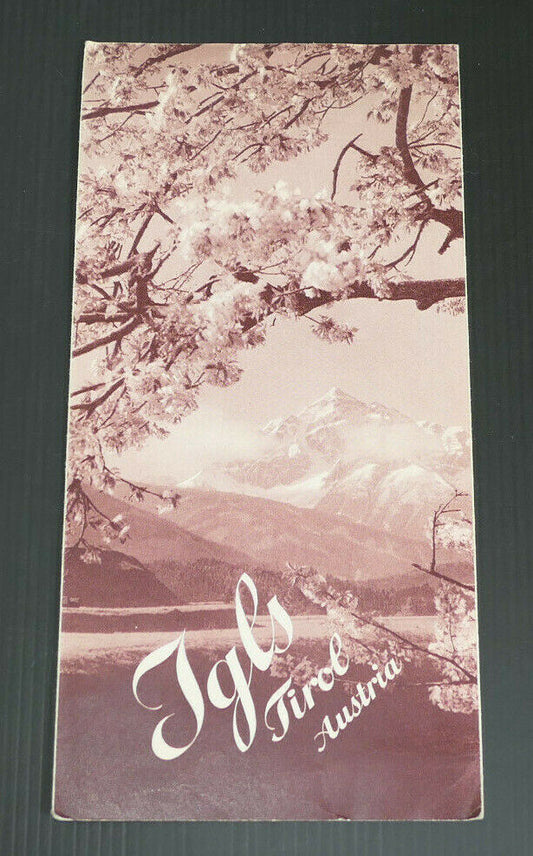 ANCIEN DEPLIANT TOURISTIQUE TOURISME IGLS TIROL AUSTRIA AUTRICHE CIRCA 1940