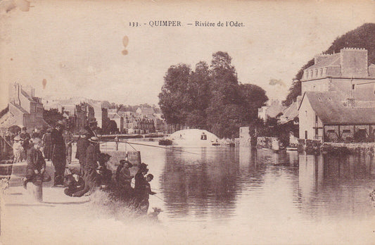 CARTE POSTALE ANCIENNE CPA 29 QUIMPER RIVIERE DE L'ODET / ANGLARET 133