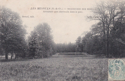 CARTE POSTALE ANCIENNE CPA LES MESNULS SEIGNEURIE DES MESNILS ABREUVOIR