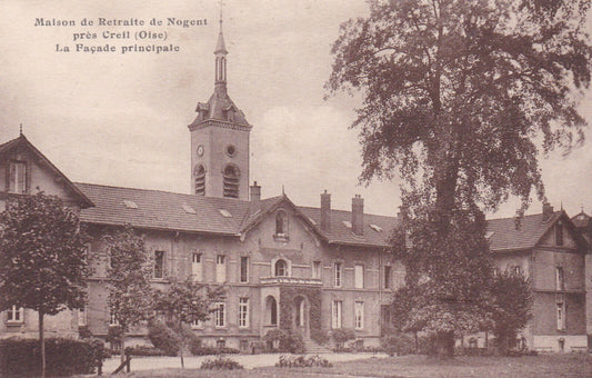 OLD POSTCARD CPA RETIREMENT HOME OF NOGENT NEAR CREIL (1954) 