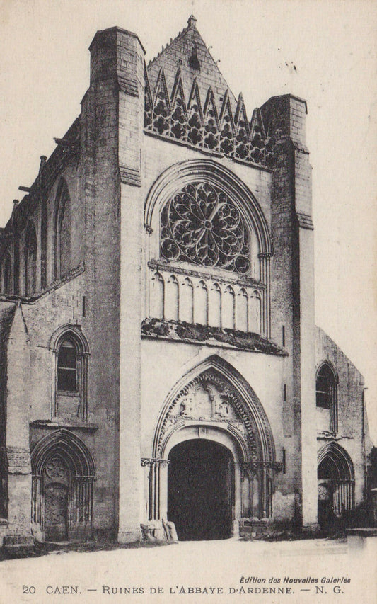 CARTE POSTALE ANCIENNE CPA CAEN RUINES DE L'ABBAYE D'ARDENNE