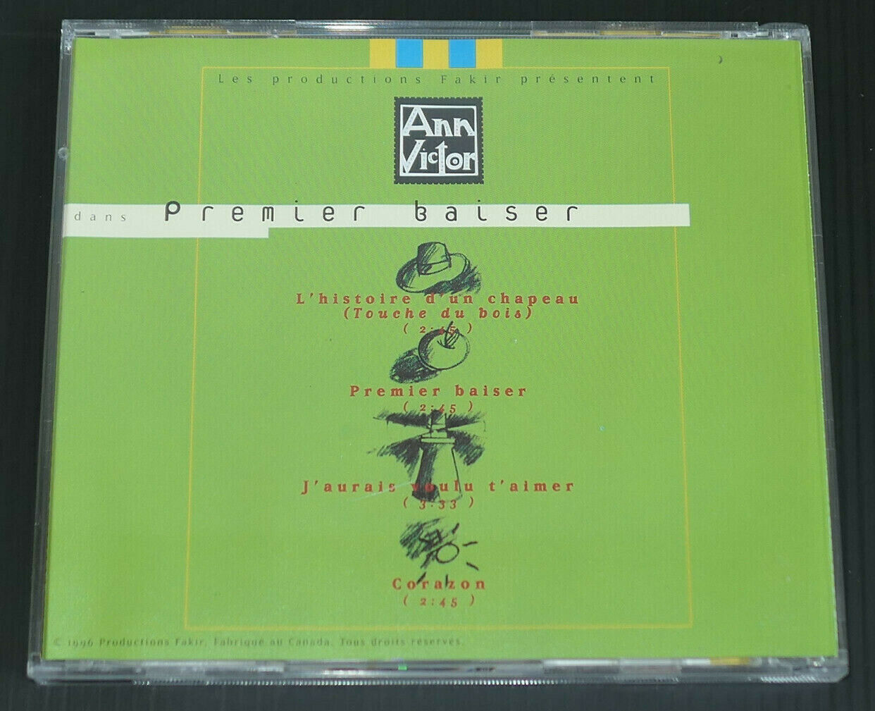 CD 4 TITRES / ANN VICTOR / PREMIER BAISER / 1996