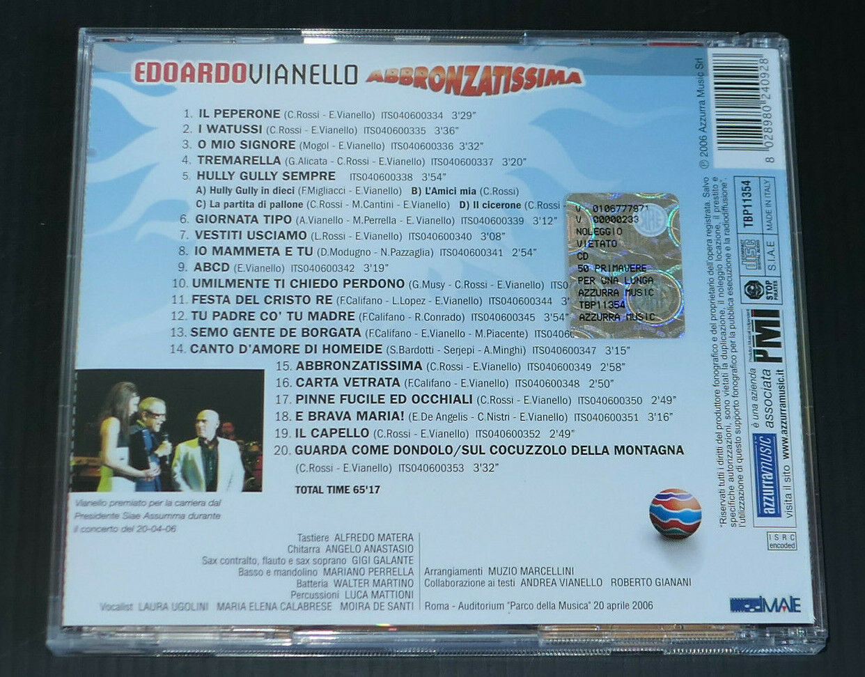 CD EDOARDO VIANELLO / ABBRONZATISSIMA / 2006
