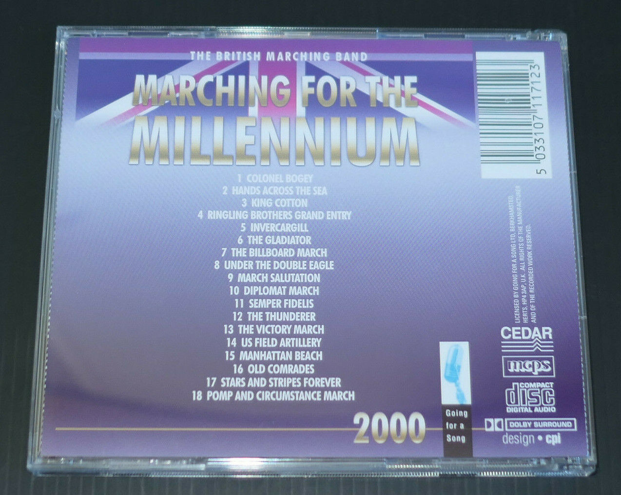 CD THE BRITISH MARCHING BAND / MARCHING FOR THE MILLENIUM / 2000