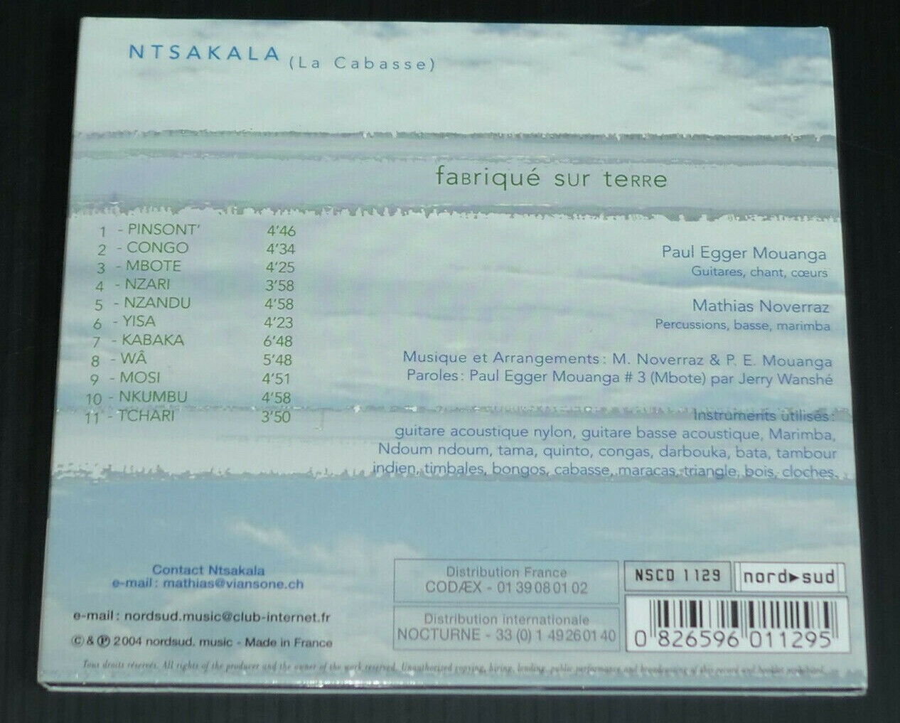 CD NTSAKALA / FABRIQUE SUR TERRE / 2004