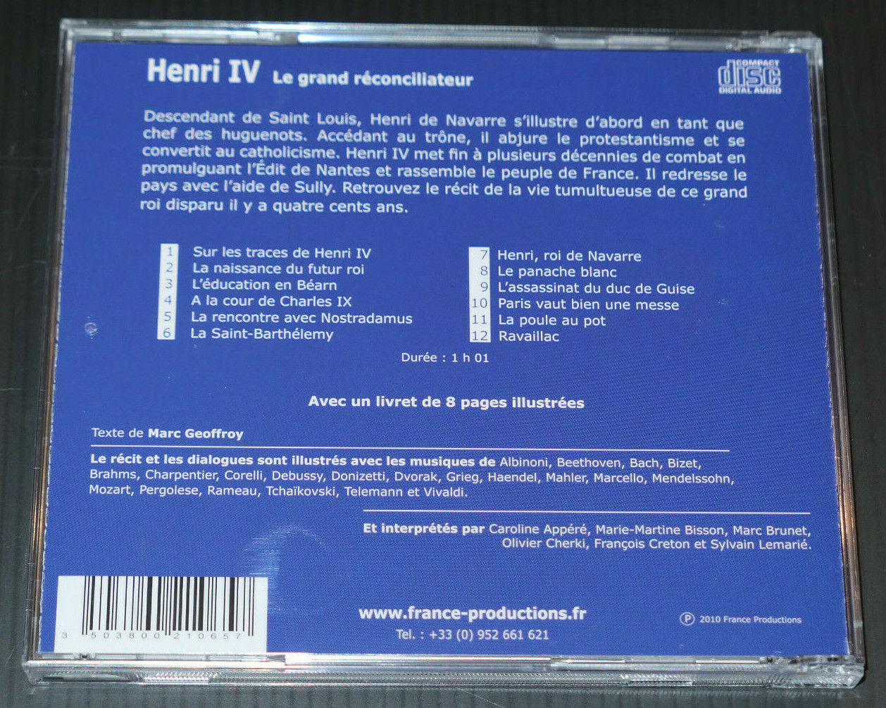 CD HENRI IV LE GRAND RECONCILIATEUR / 2010