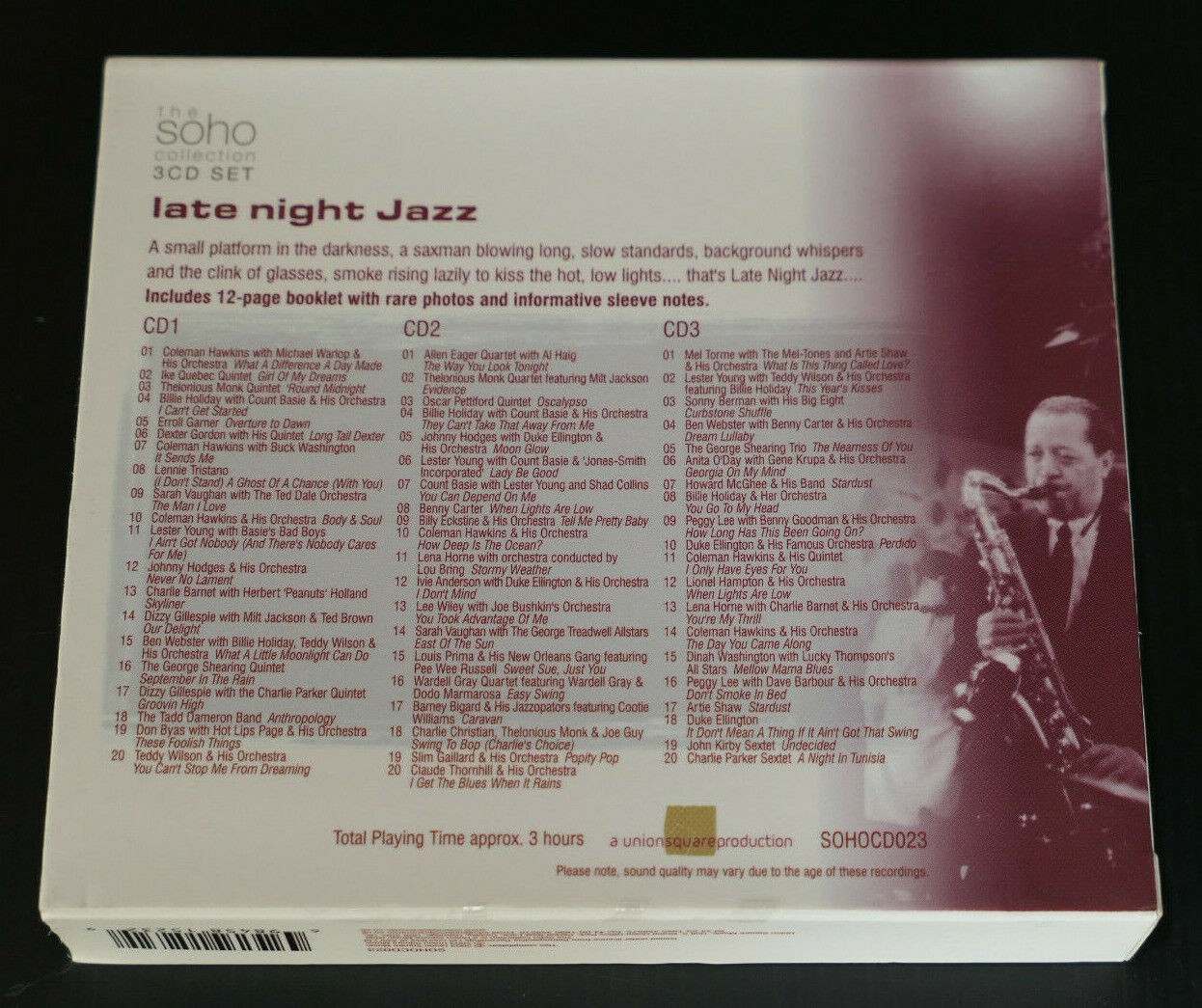 3CD LATE NIGHT JAZZ / COMPILATION 60 TITRES