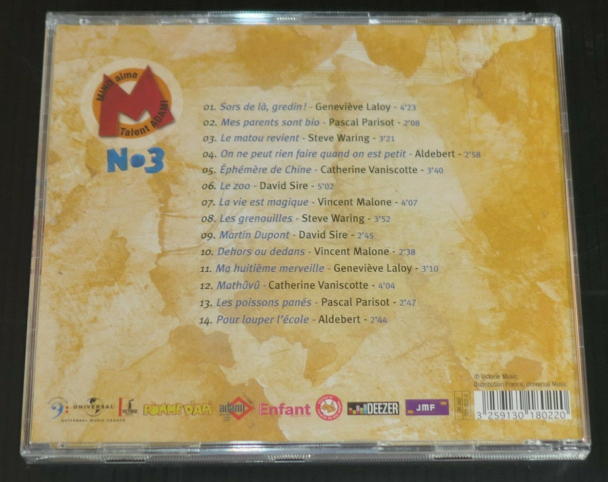 CD MINO NO3 / LA SELECTION DES MEILLEURES CHANSONS POUR ENFANTS / 14 TITRES
