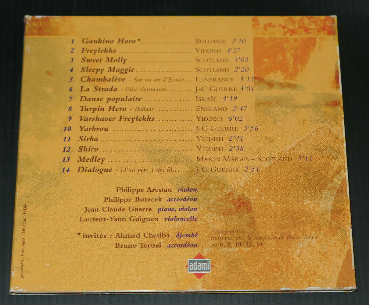 CD ITINERANCE / CHAMBALEVE