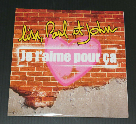 CD PROMO SINGLE LISA PAUL ET JOHN / JE T'AIME POUR CA / 2003