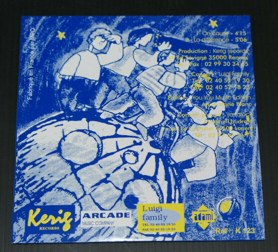 CD 2 TITRES LES CLAM'S / PAUVRE TERRIEN
