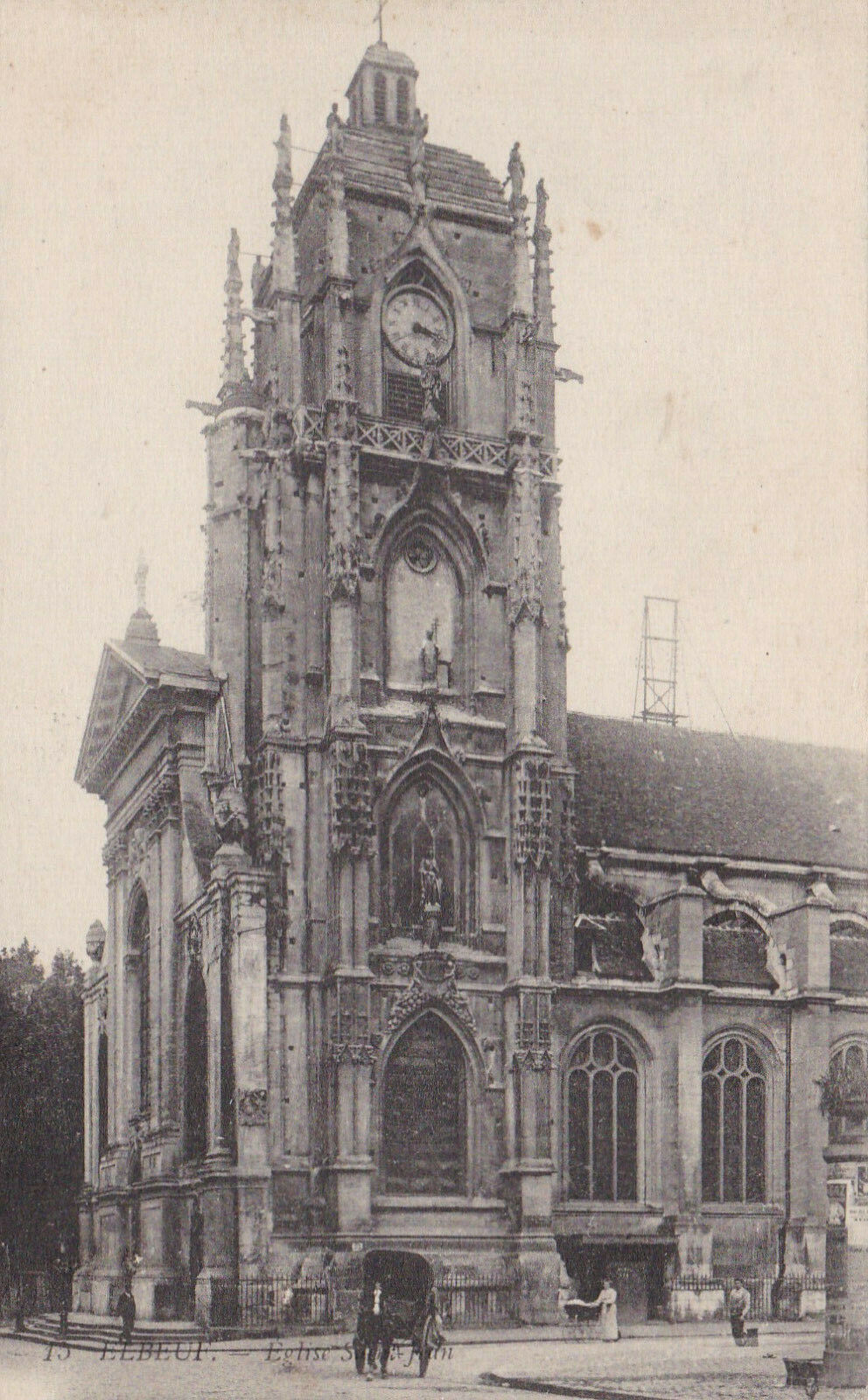 CARTE POSTALE ANCIENNE CPA 76 ELBEUF EGLISE SAINT-JEAN