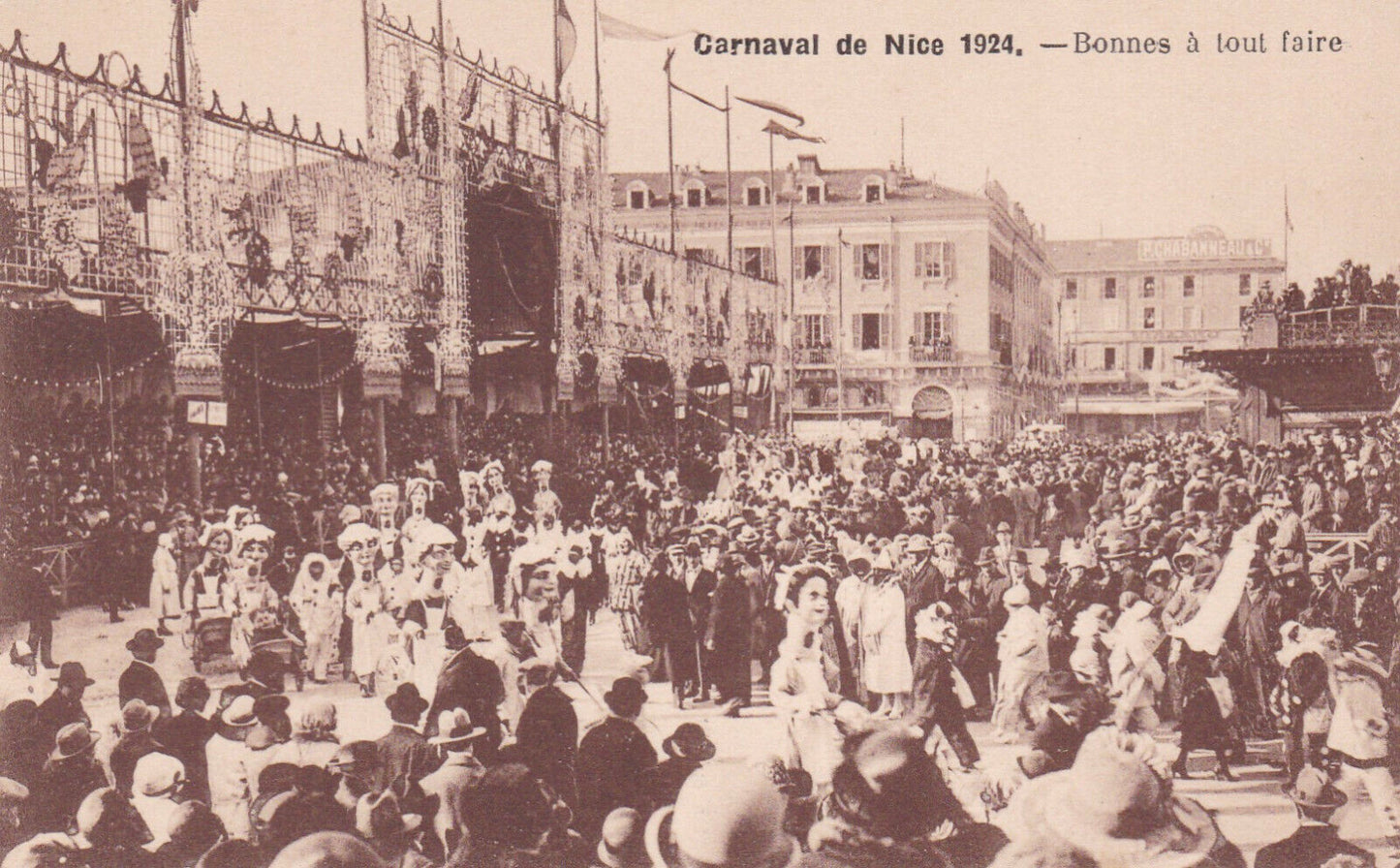 CARTE POSTALE ANCIENNE CPA CARNAVAL DE NICE 1924 BONNES A TOUT FAIRE