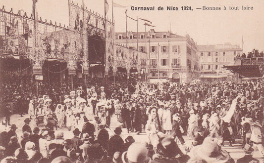 CARTE POSTALE ANCIENNE CPA CARNAVAL DE NICE 1924 BONNES A TOUT FAIRE
