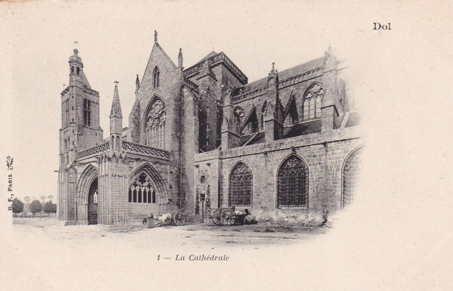 CARTE POSTALE ANCIENNE CPA DOL DE BRETAGNE LA CATHEDRALE