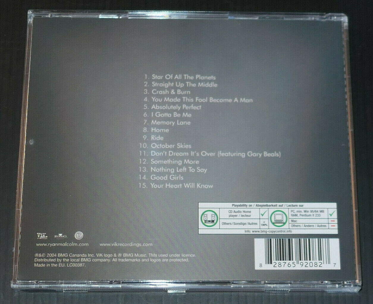 CD RYAN MALCOLM / HOME / 2004