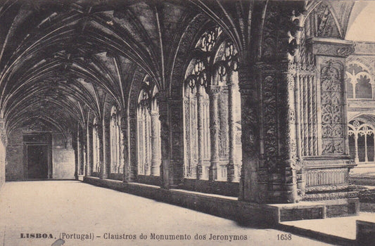 CARTE POSTALE ANCIENNE CPA LISBOA PORTUGAL CLAUSTROS DO MONUMENTO DOS JERONYMOS
