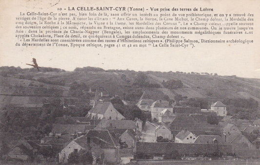 CARTE POSTALE ANCIENNE CPA LA CELLE-SAINT-CYR VUE PRISE DES TERRES DE LOIVRE