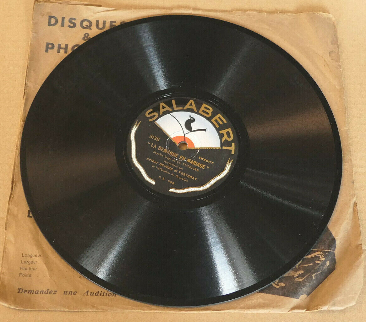 78T 78RPM ARTHUR DEVERE ET FESTERAT / SALABERT 3130
