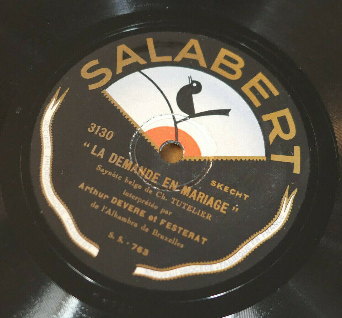 78T 78RPM ARTHUR DEVERE ET FESTERAT / SALABERT 3130
