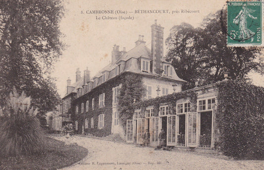 CARTE POSTALE ANCIENNE CPA CAMBRONNE BETHANCOURT PRES RIBECOURT LE CHATEAU 1908