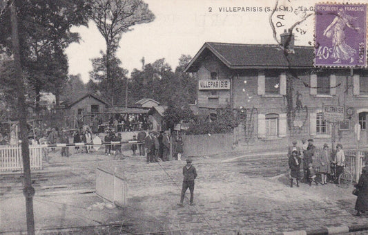 OLD POSTCARD CPA VILLEPARISIS LA GARE 