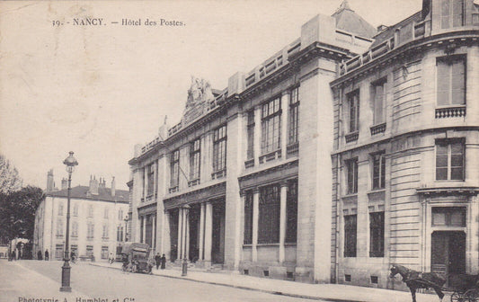 CARTE POSTALE ANCIENNE CPA 54 NANCY HOTEL DES POSTES