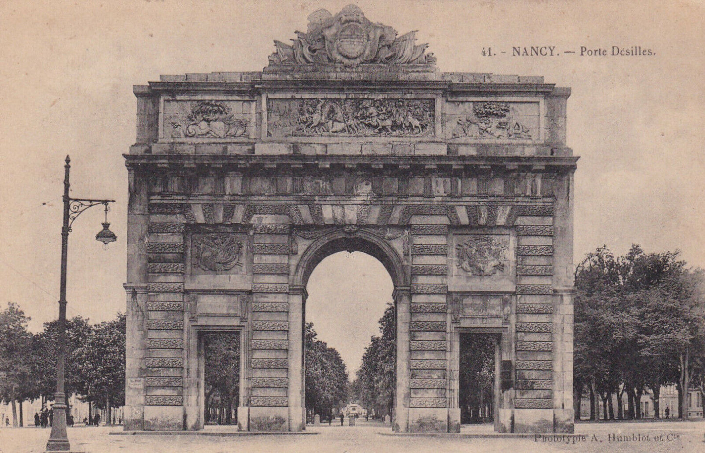 OLD POSTCARD CPA NANCY PORTE DESILLES 