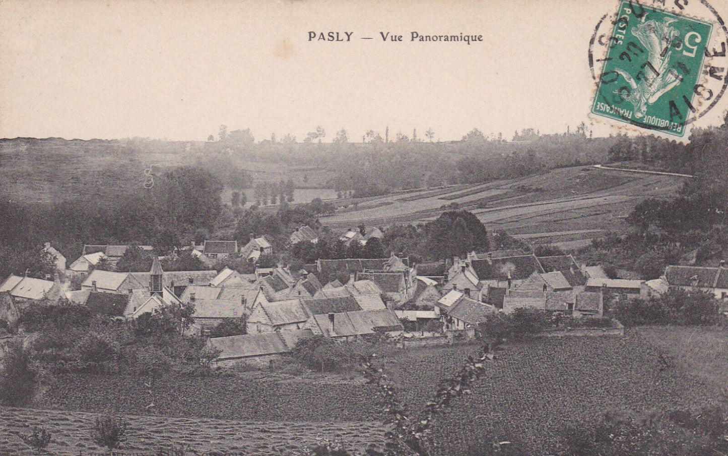CARTE POSTALE ANCIENNE CPA AISNE 02 PASLY VUE PANORAMIQUE
