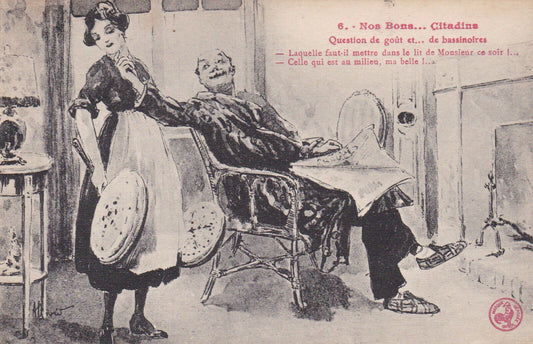 OLD POSTCARD CPA HUMOR OUR GOOD CITY DWELLERS (1924) 