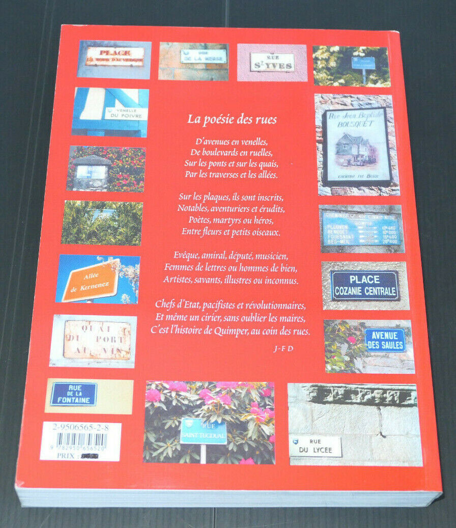 QUIMPER DES RUES ET DES NOMS AU FIL DU TEMPS / CERCLE CULTUREL QUIMPEROIS 2003