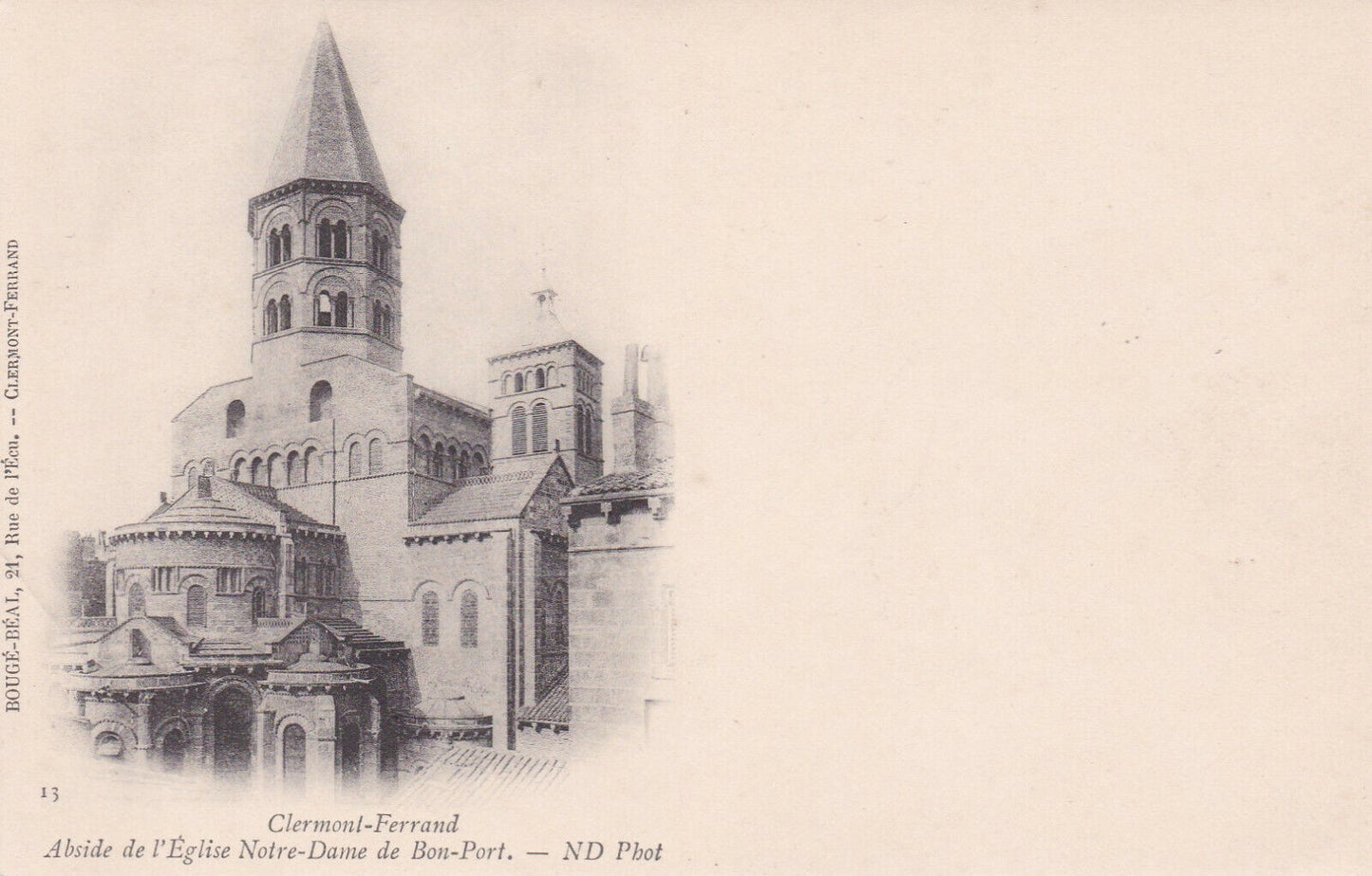 CARTE POSTALE ANCIENNE CPA CLERMONT-FERRAND ABSIDE DE L'EGLISE NOTRE-DAME...