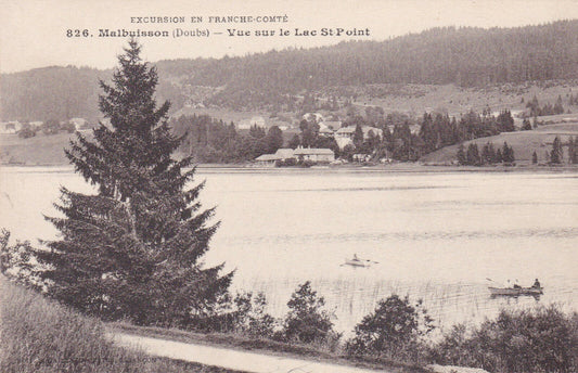 OLD POSTCARD CPA MALBUISSON VIEW OF LAKE ST-POINT 