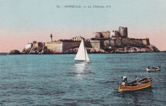 CPA CARTE POSTALE ANCIENNE MARSEILLE LE CHATEAU D'IF
