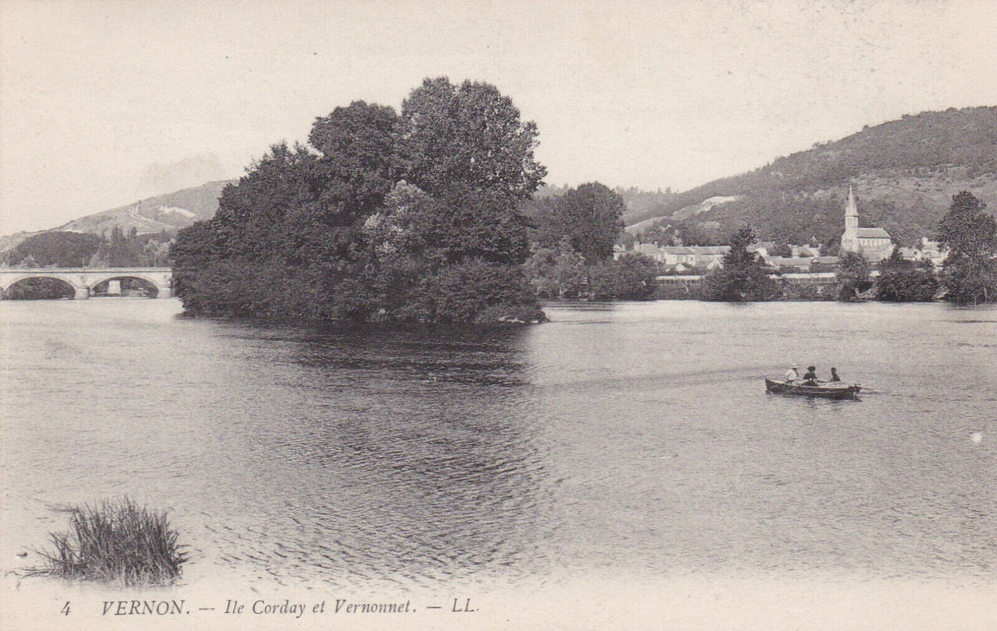 OLD POSTCARD CPA VERNON ILE CORDAY AND VERNONNET 