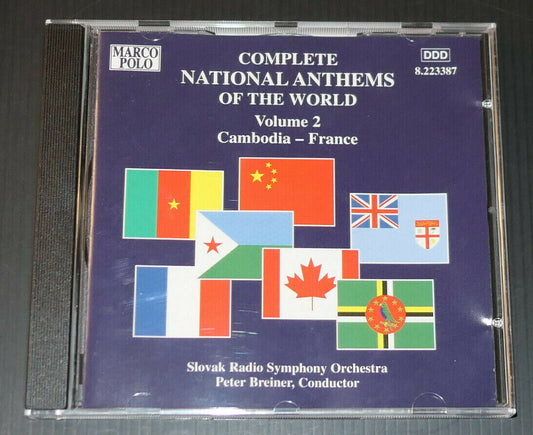 CD NATIONAL ANTHEMS OF THE WORLD VOLUME 2 / CAMBODIA - FRANCE / 40 TITRES / 1998