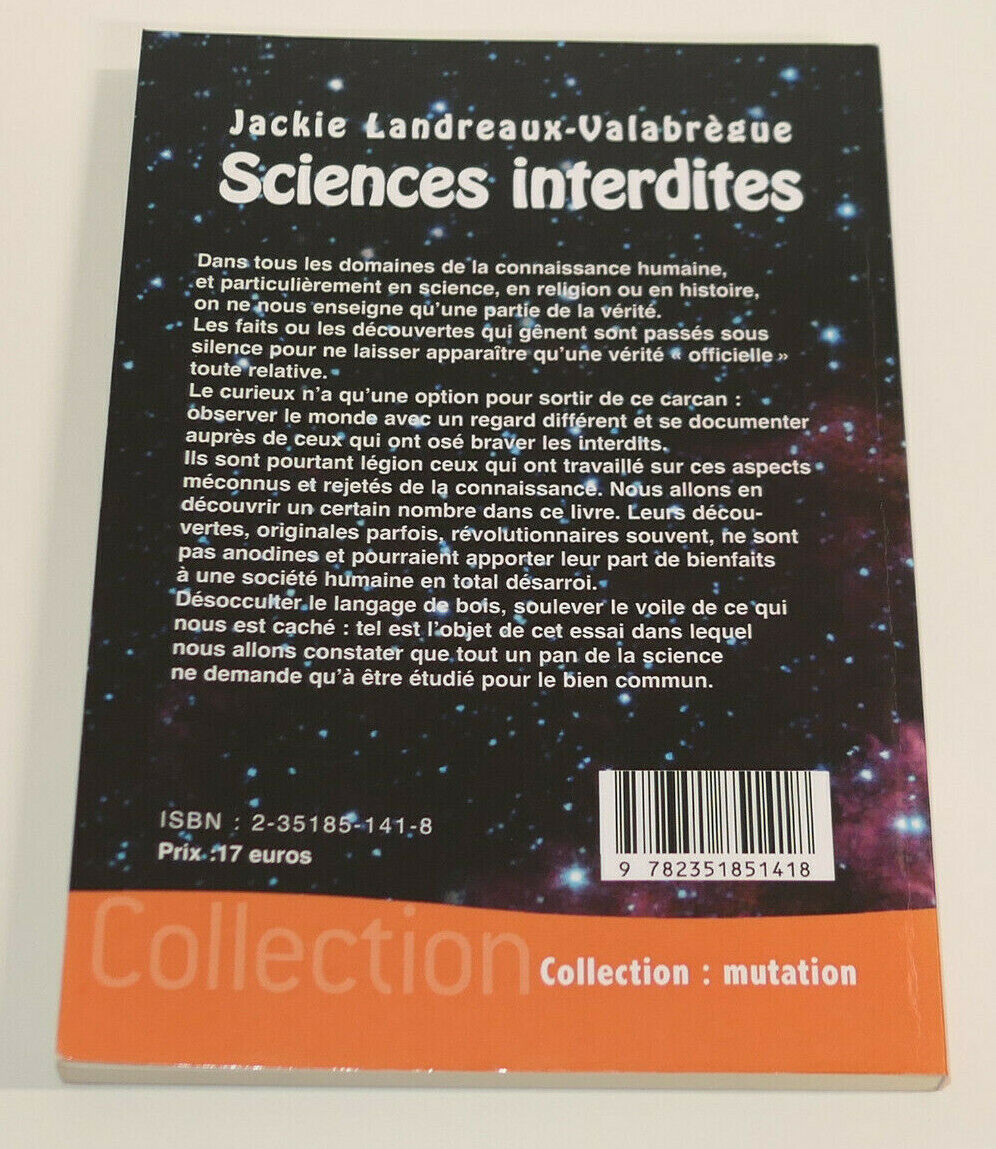 SCIENCES INTERDITES / JACKIE LANDREAUX-VALABREGUE / 2013