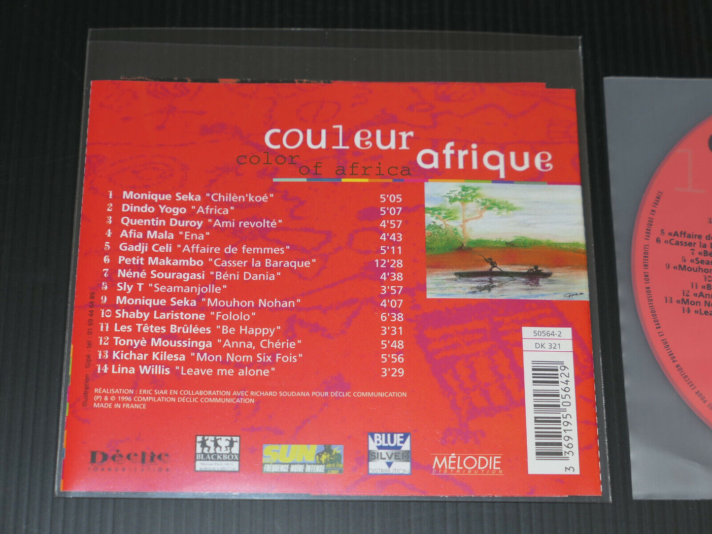 CD COULEUR AFRIQUE / COMPILATION 14 TITRES / 1996