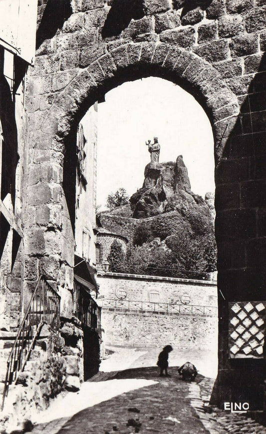 CARTE POSTALE CPSM NOIR & BLANC / LE PUY-EN-VELAY PORTE SAINT-GEORGES
