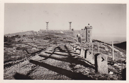 CARTE POSTALE CPSM NOIR & BLANC / VIGAN CEVENNES L'OBSERVATOIRE DE L'AIGOUAL
