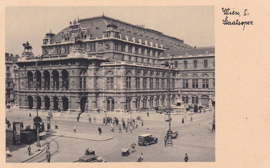 LOT DE 4 CARTES POSTALES ANCIENNES CPA SEPIA / AUTRICHE VIENNE WIEN (1936)
