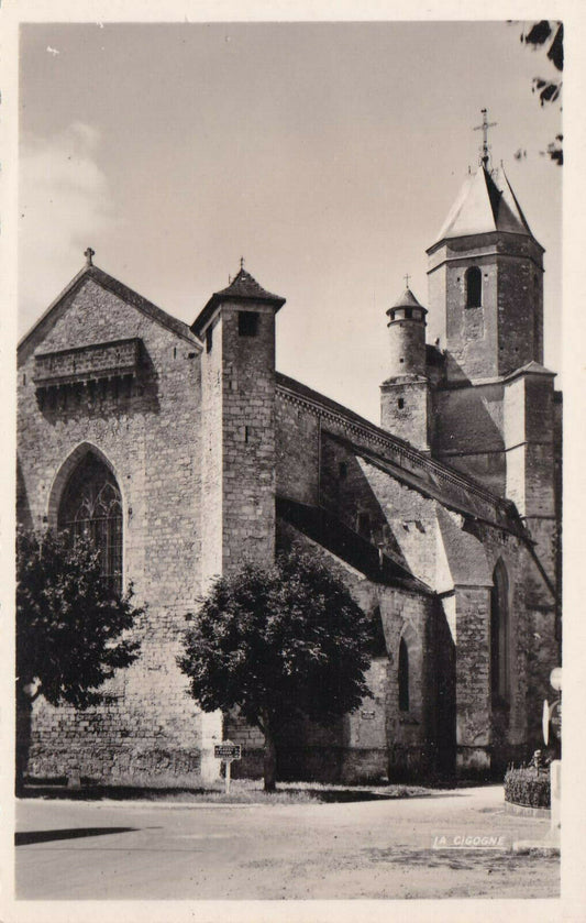 CARTE POSTALE CPSM NOIR ET BLANC / MARTEL LOT L'EGLISE